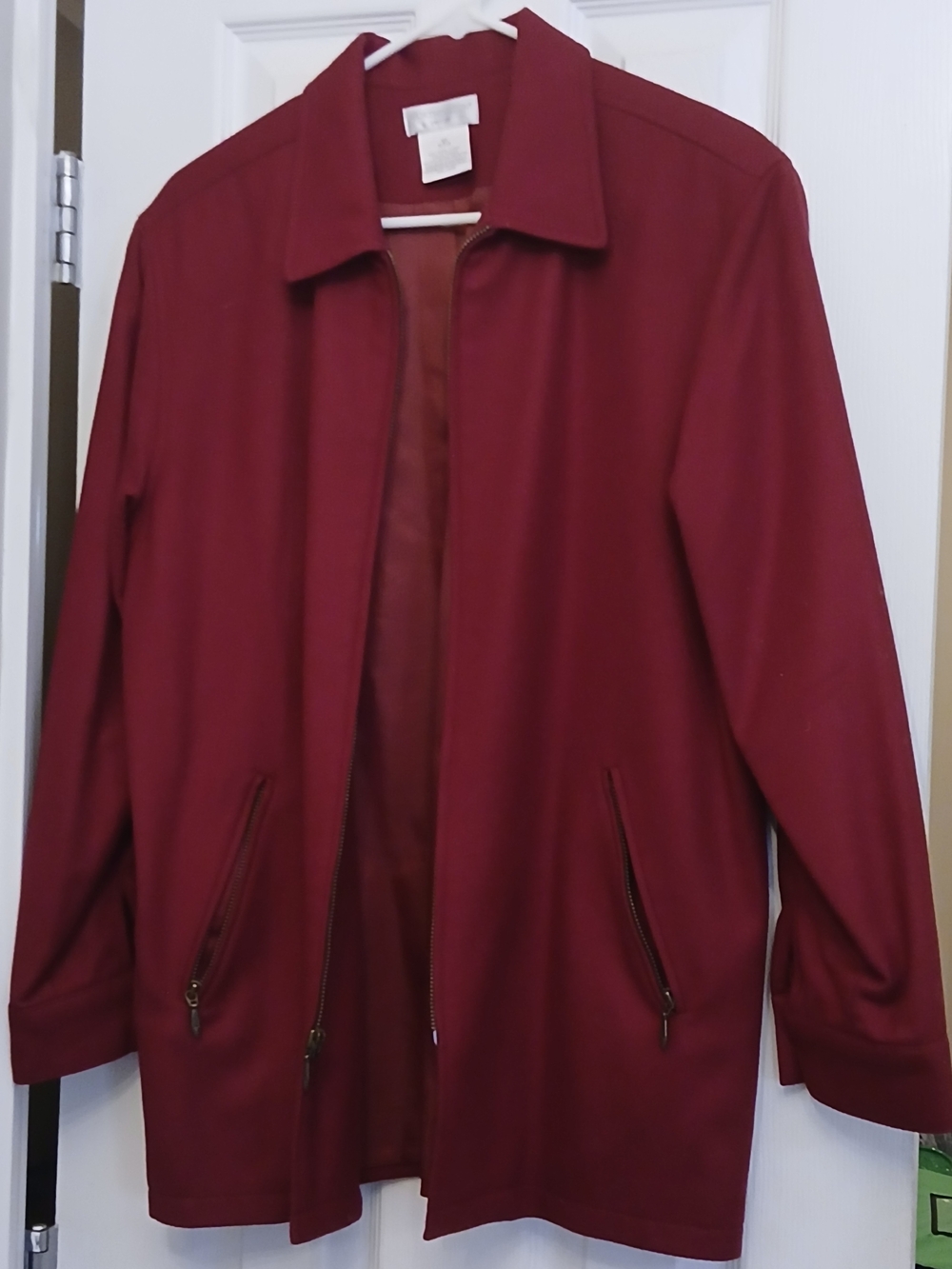 Worthington Women's Polyester Jacket in Red Size 12P Like New